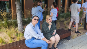 Colleagues on an ice cream break